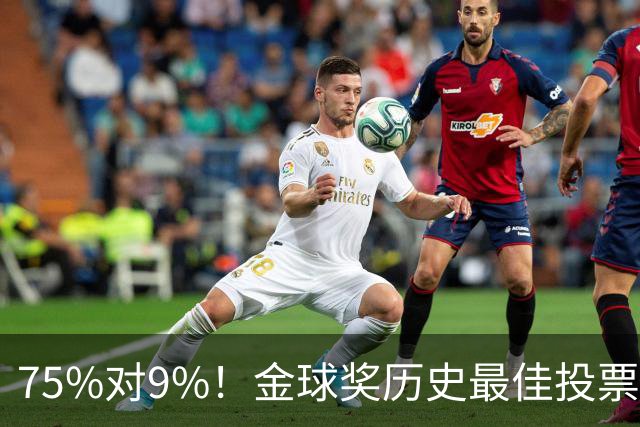 75%对9%！金球奖历史最佳投票，C罗这票数碾压梅西